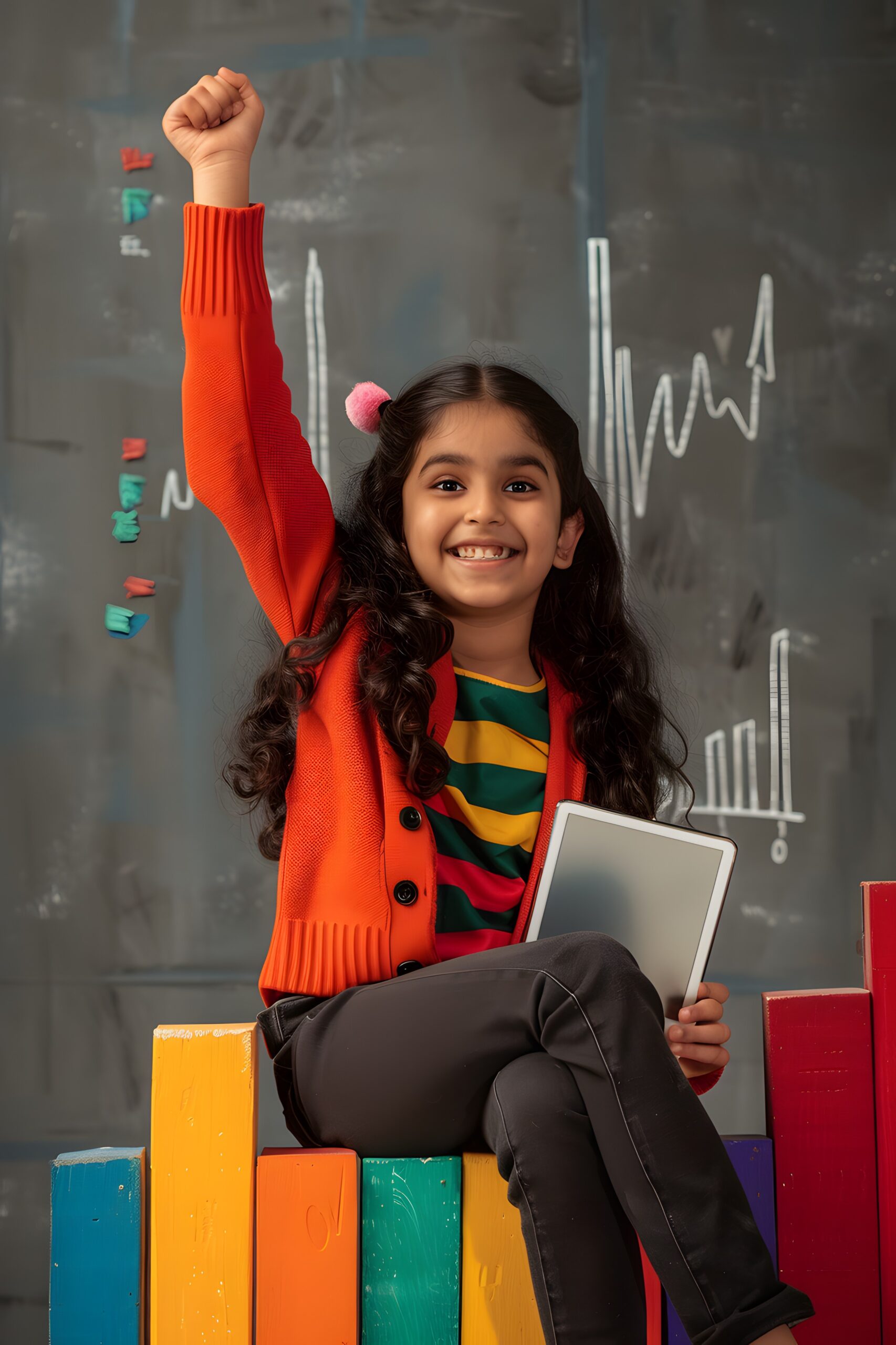 happy-indian-little-girl-using-laptop-computer-stack-colorful-books (1)